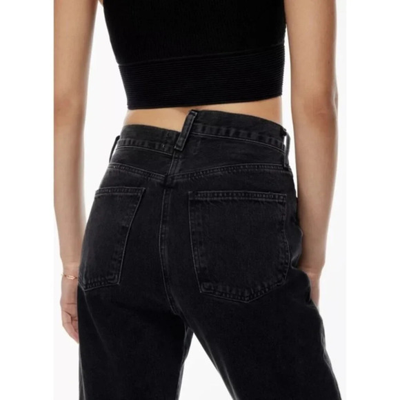 AGOLDE Criss Cross Jeans Black Straight Leg 24 - Picture 5 of 15